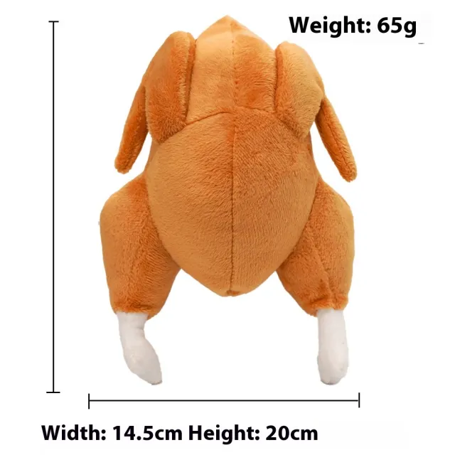 Pet Sounding Roast Chicken Creaking Plush Toy Plush Turkey 14X20Cm - Shop at LoveMi