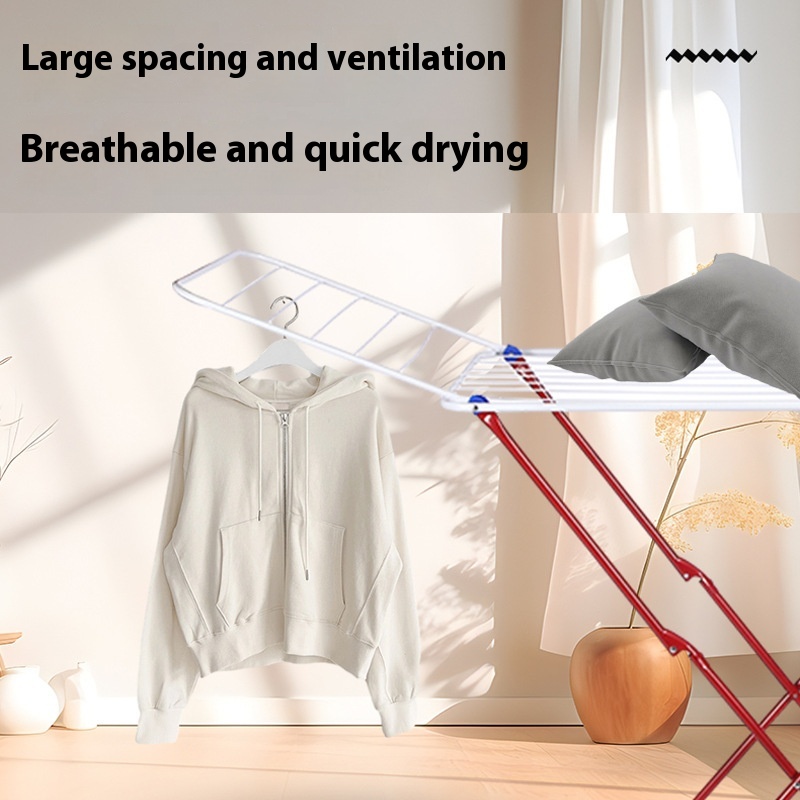 Indoor Home Folding Clothes Hanger Installation-free Mobile