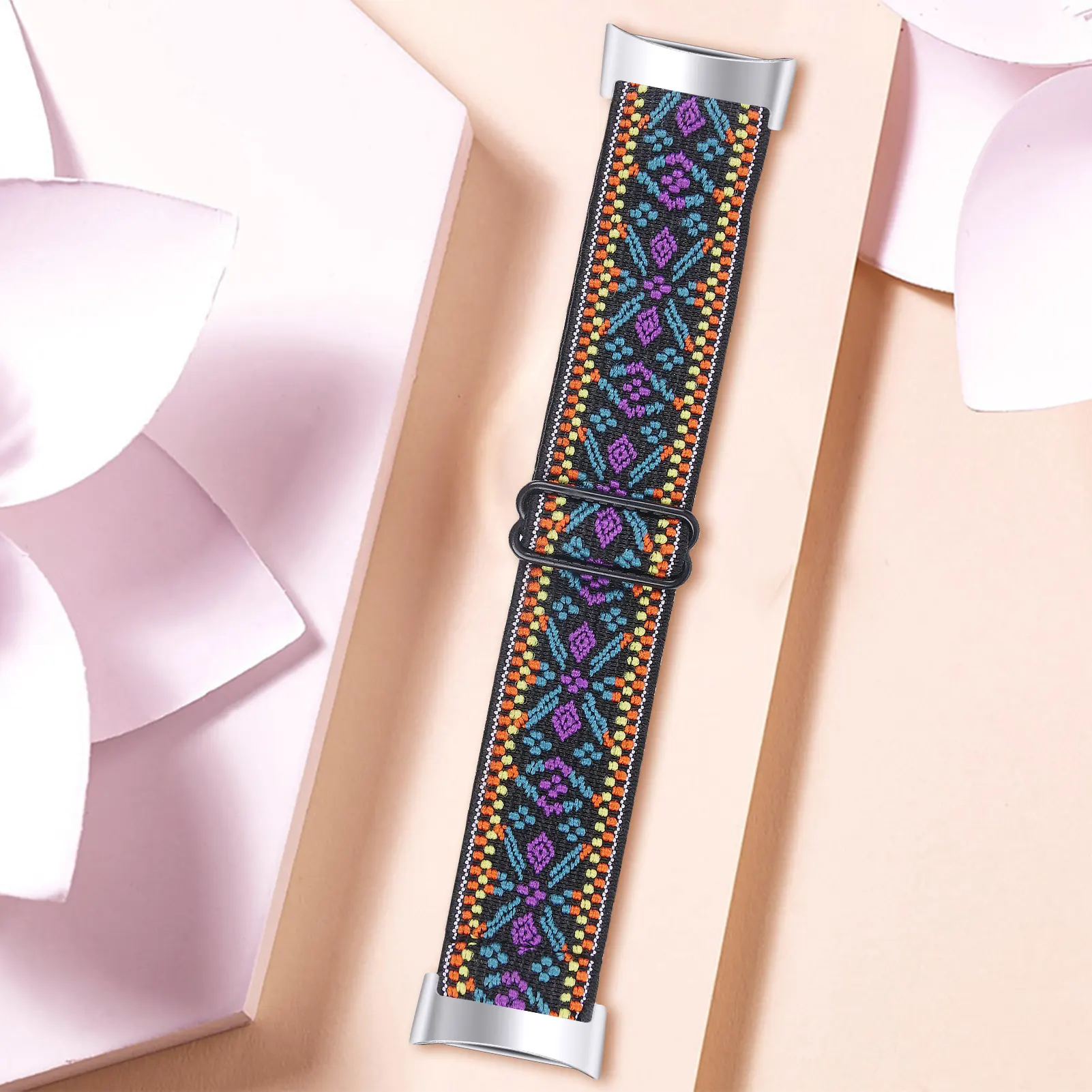 All-matching Adjustable Printed Elastic Watch Strap