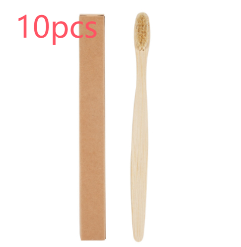 Pig Hair Horse Hair Degradable Environmentally Friendly Bamboo Toothbrush