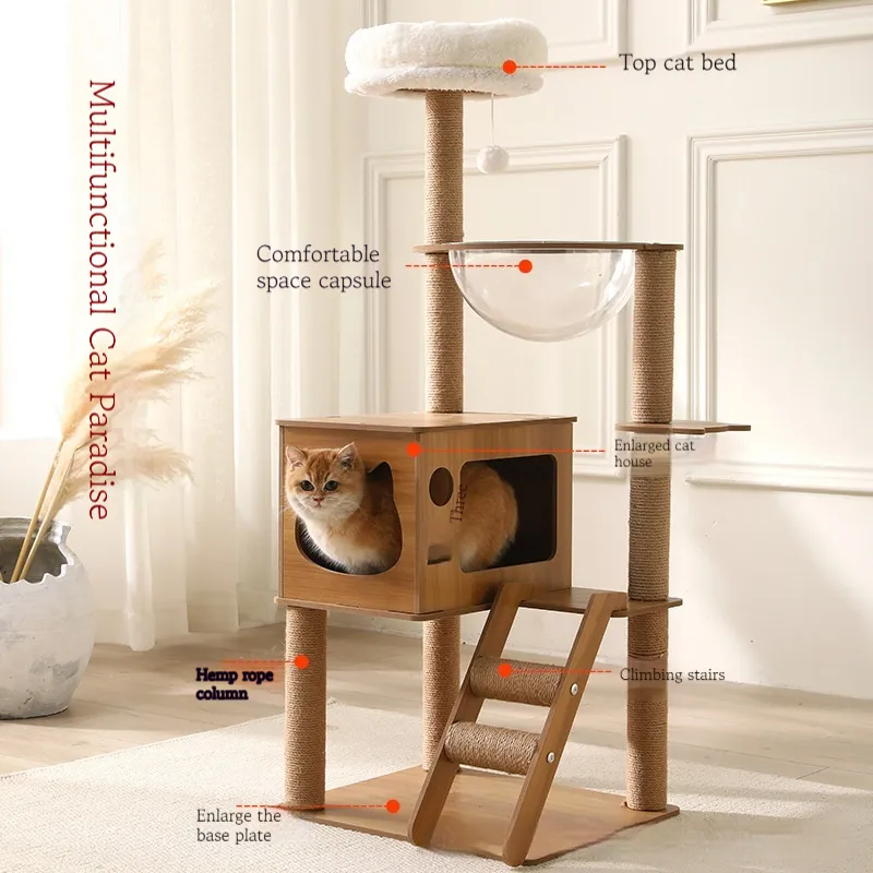 Multi-layer Cat Climbing Nest Integrated Auxiliary Jumping
