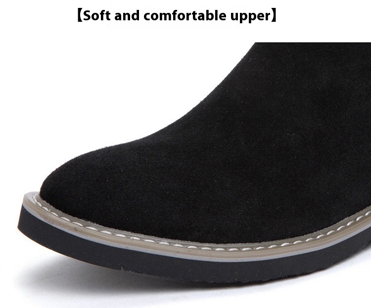 Invisibly Heightened Casual Leather British Soft Bottom Height Shoes — sole detail 5