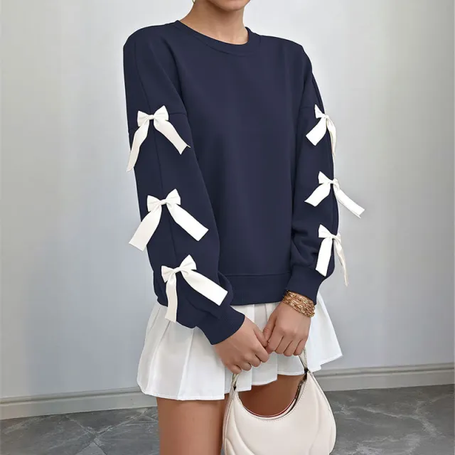 Women's Clothing Processing European And American Sweater Navy - Shop at LoveMi
