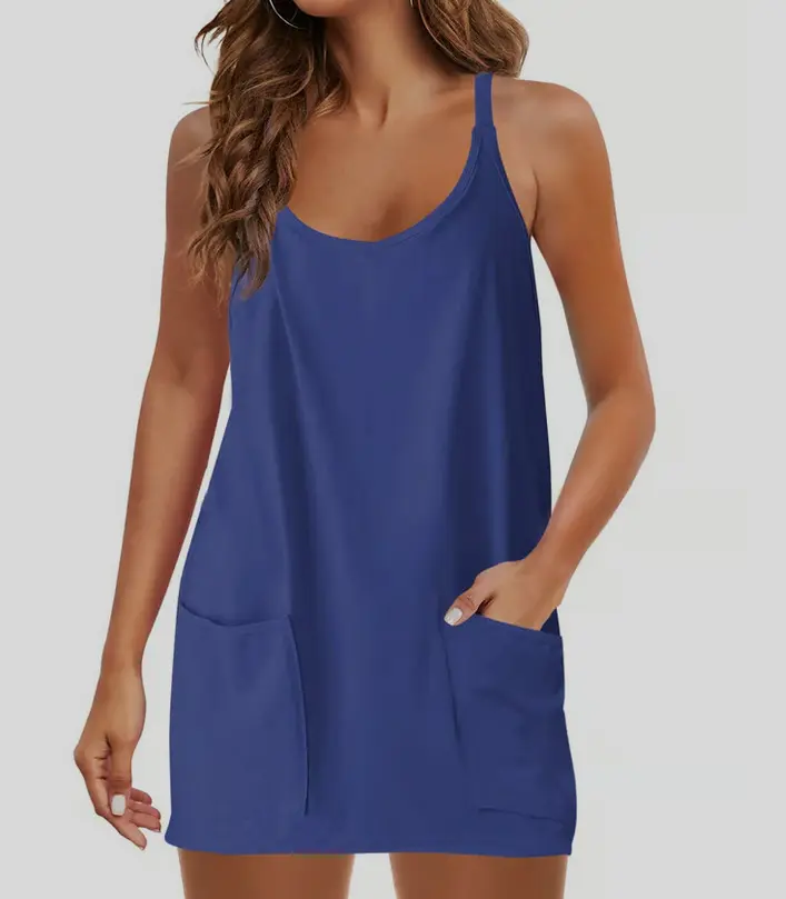 Women's Tops With Narrow Straps One-piece Shorts Jumpsuit Casual Suit