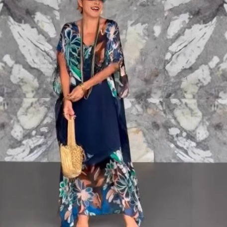 European And American Women's Clothing Fashion Dress Navy - Shop at LoveMi