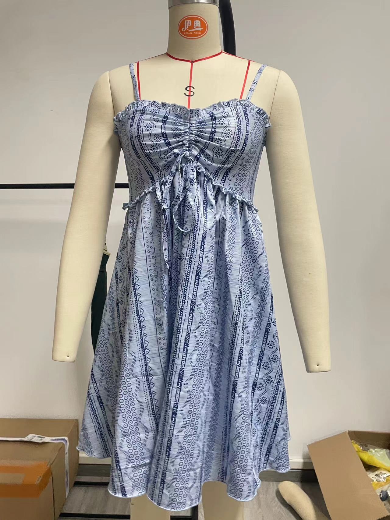 Strap Stitching Elegant Shoulder-baring Sleeveless Dress