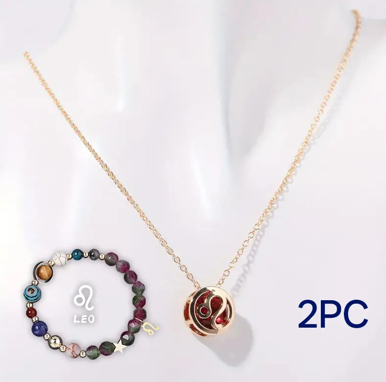 Natural Stone Beaded Necklace Set