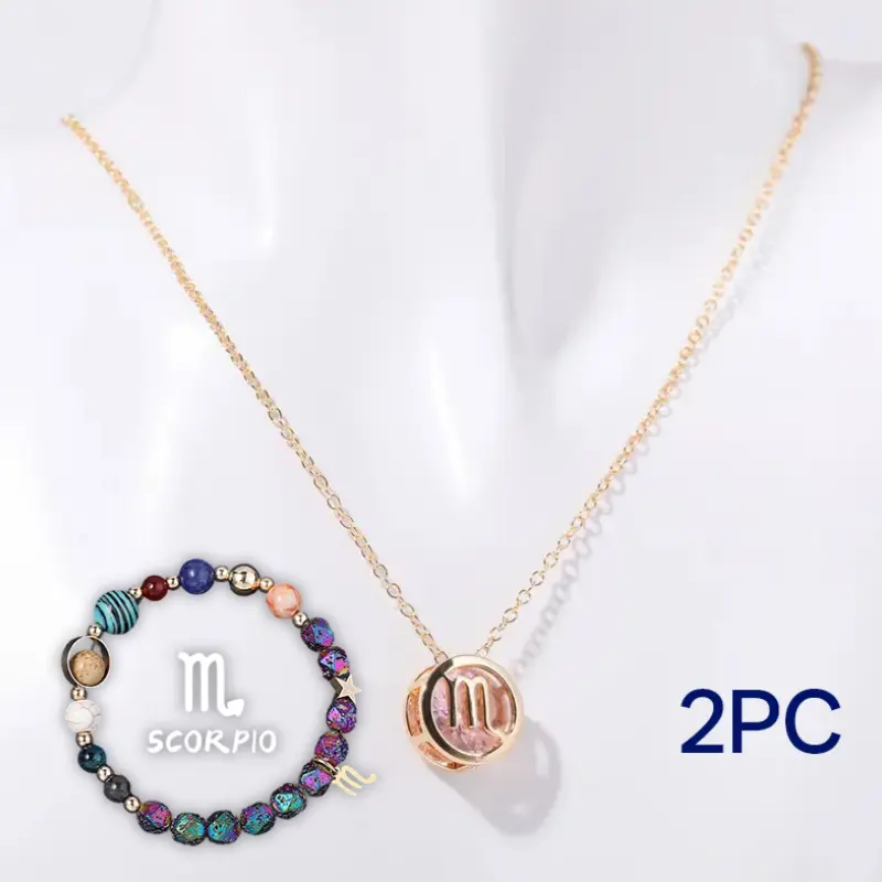 Natural Stone Beaded Necklace Set