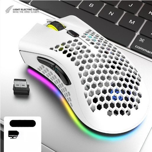 Hollow Out Game Luminous Charging Wireless Mouse - Image 4