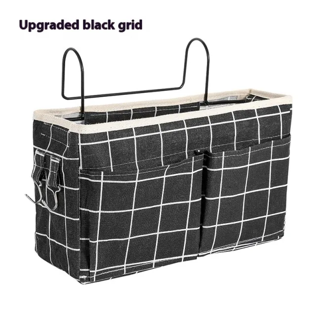 Baby Stroller Storage Hook Bag Bedside Sundries Buggy Bag Black Plaid - Shop at LoveMi