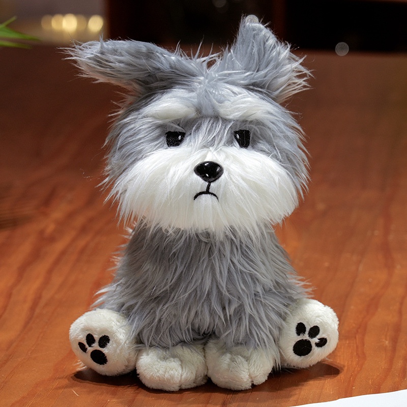 Simulation Schnauzer Plush Toy Doll Doll Cute