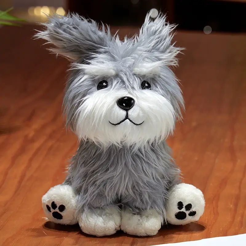Simulation Schnauzer Plush Toy Doll Doll Cute