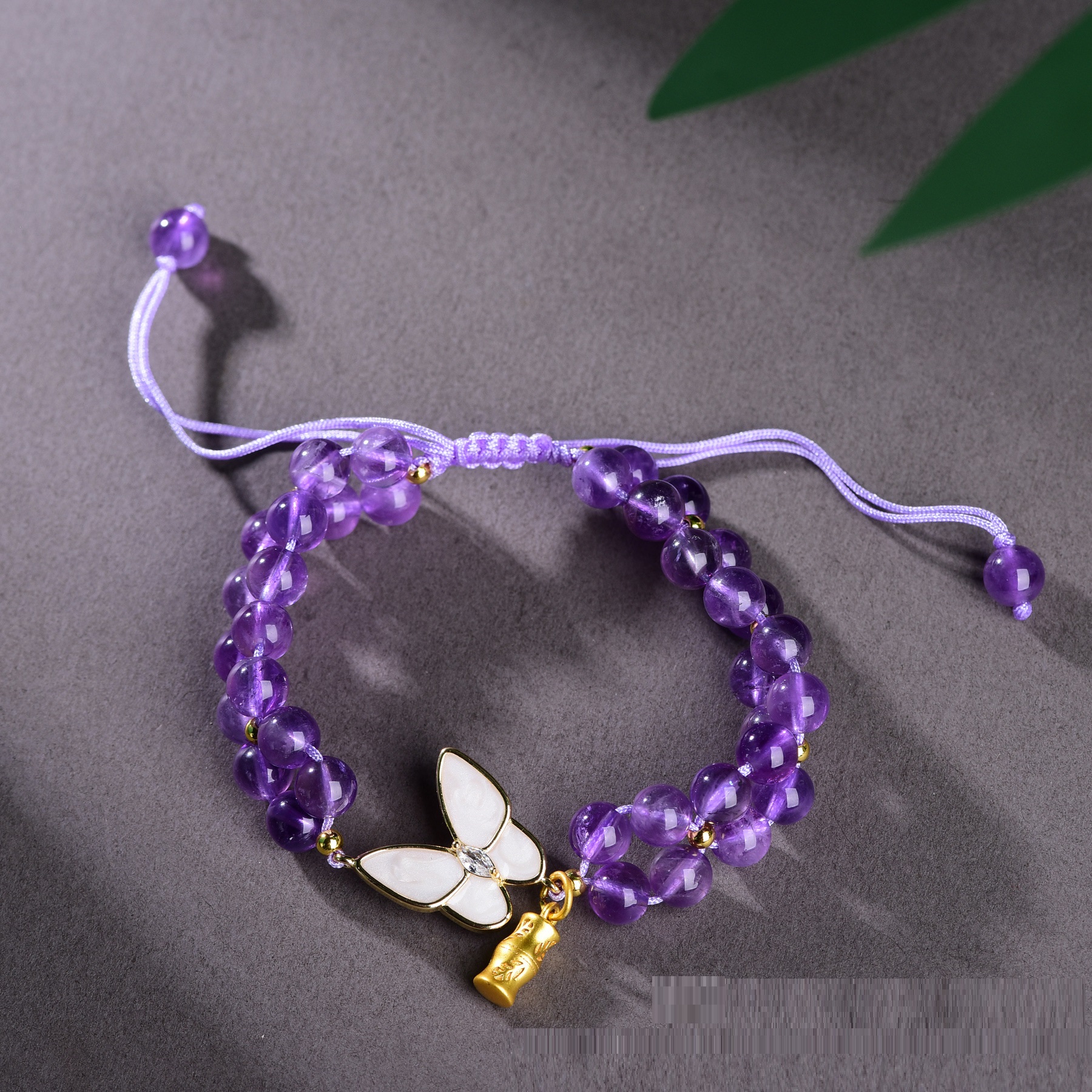 Nine Purple Multi-treasure Crystal Bracelet