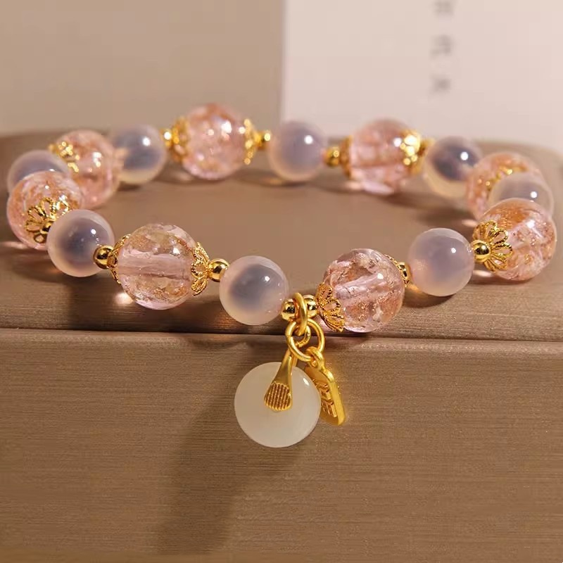 Natural Heart Agate Bracelet For Women