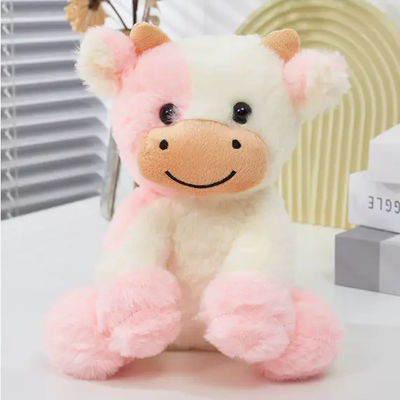 Toy Cute Sitting Cow Doll Cow Plush Toys Wholesale Ox Year Mascot