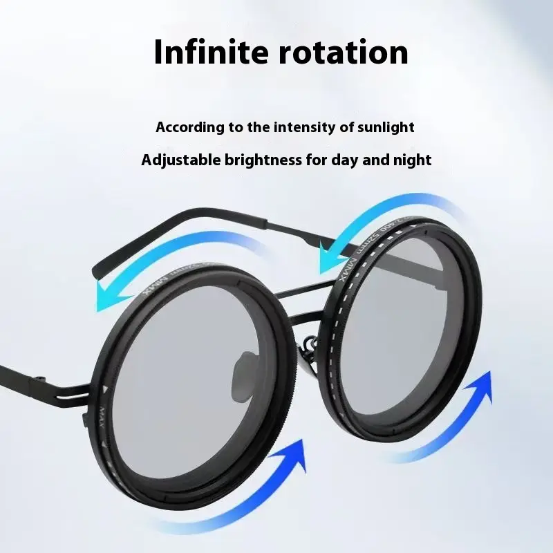 New 9-gear Adjustable High Light Transmission UV Polarized Sunglasses