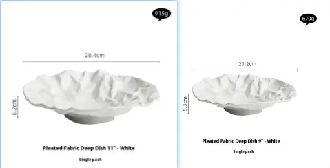 Pleated Japanese-style Ceramic High-end Dish
