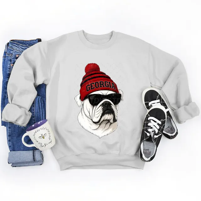 Men's And Women's Loose fitting Pullover Round neck Tops White 8 - Shop at LoveMi