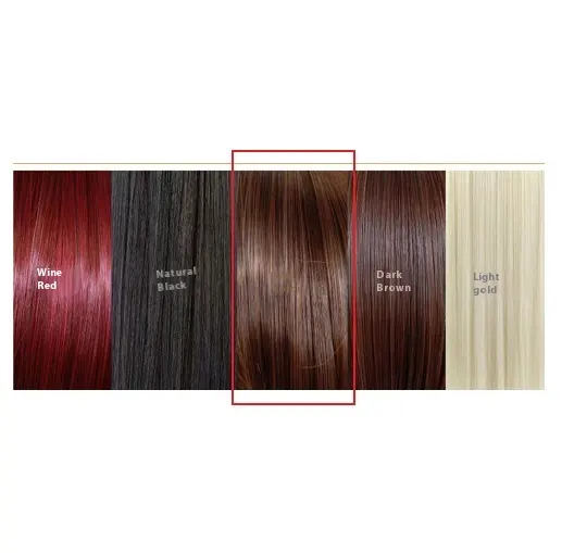 Mid-length Straight Hair Hand-woven Front Lace Synthetic