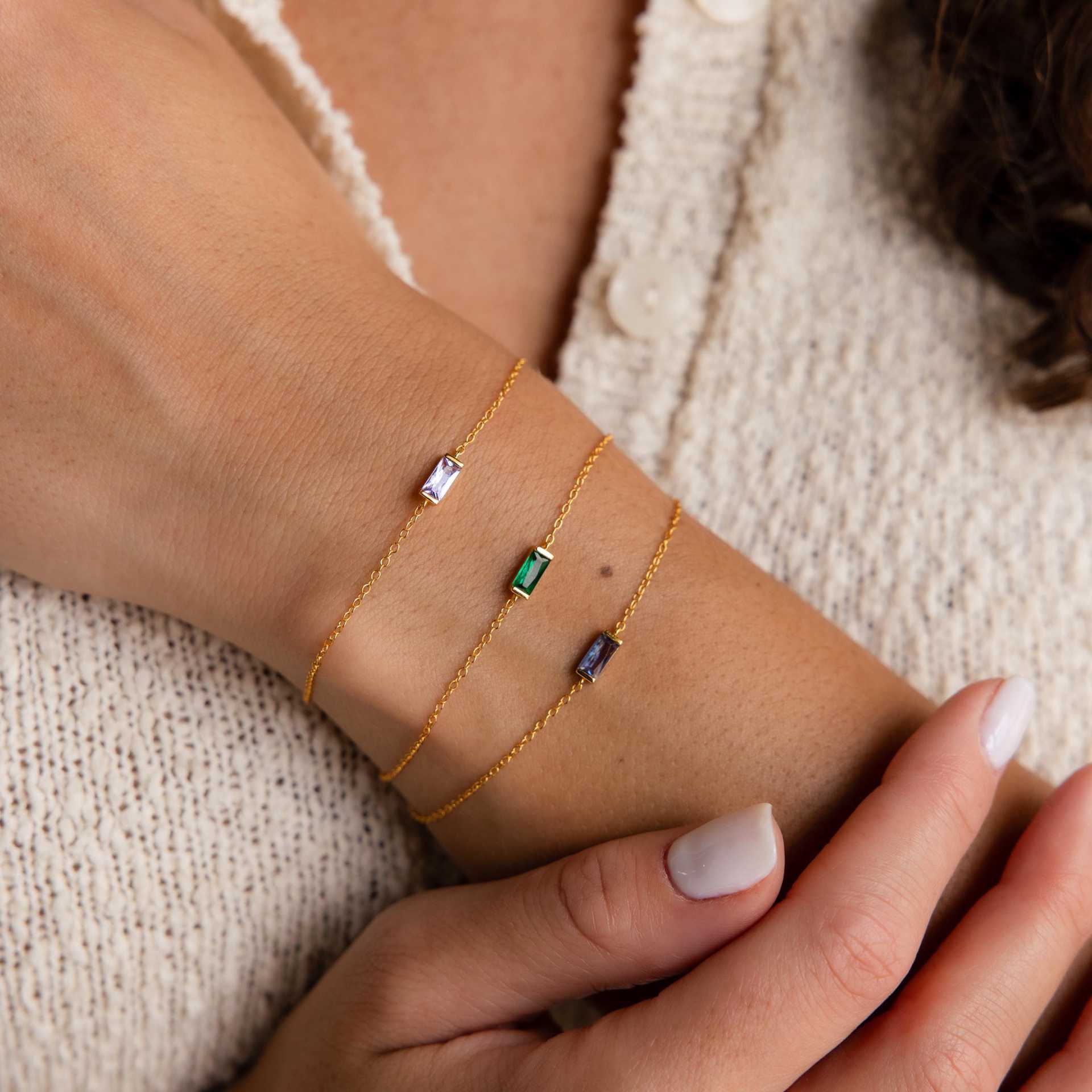 Birthstone 12 Birthstones Zircon Bracelet For Women