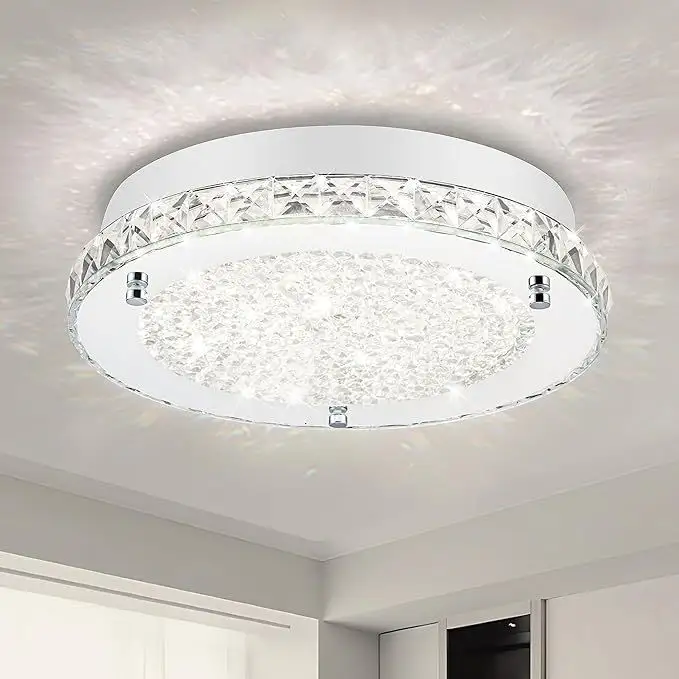 Ultra Thin LED Crystal Lamp Bedroom Ceiling