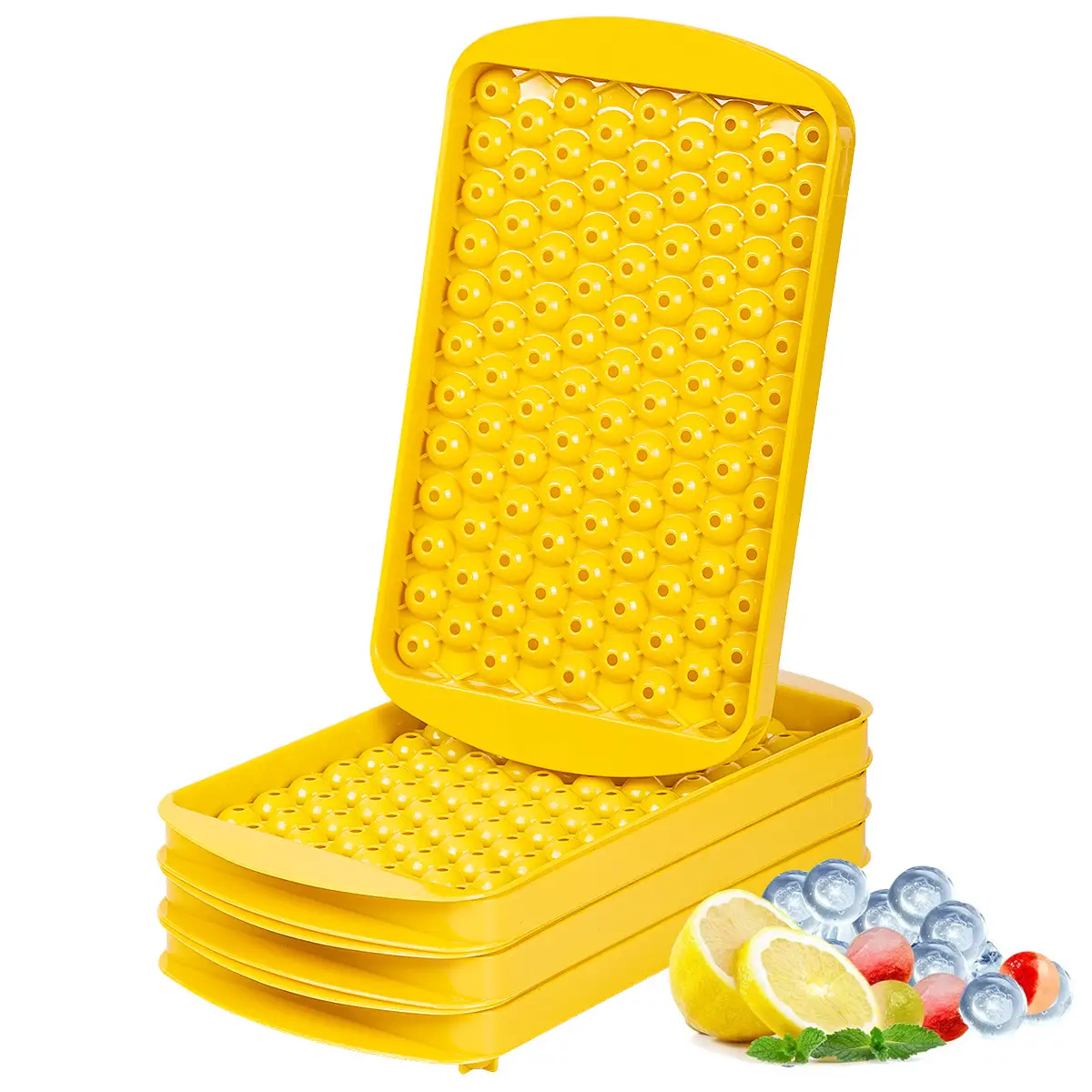104 Grid Round With Lid Weishi Homemade Ice Hockey Ice Cube Box Mold