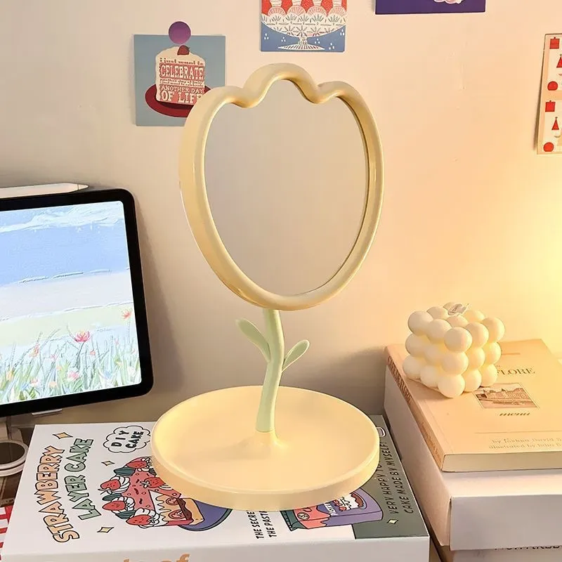 Tulip Student Dormitory Office Desk Surface Panel Desktop Vanity Mirror New - Yellow