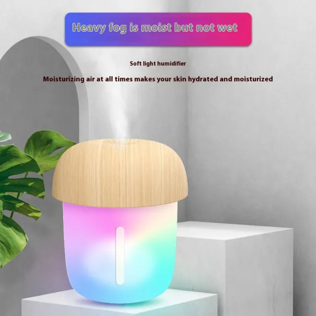 Mushroom Water Droplets Humidifier Mini Usb Vehicle mounted Home Use Small Spray For Desktop Office White - Shop at LoveMi