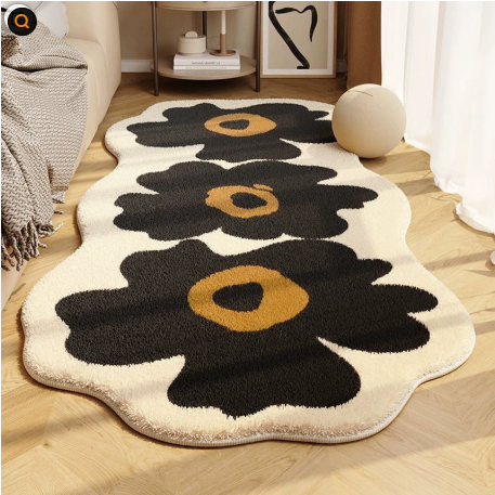 Flower Shaped Cashmere Bedside Blanket