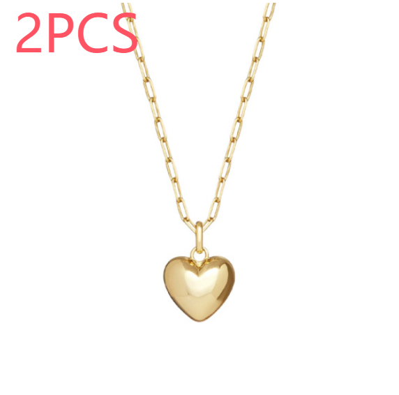Women's Fashion Simple Love Sweater Chain
