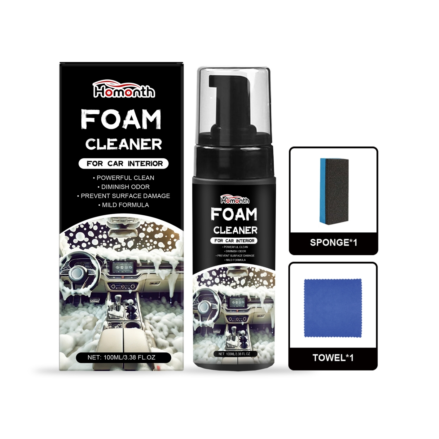 Car Interior Foam Cleaning Package