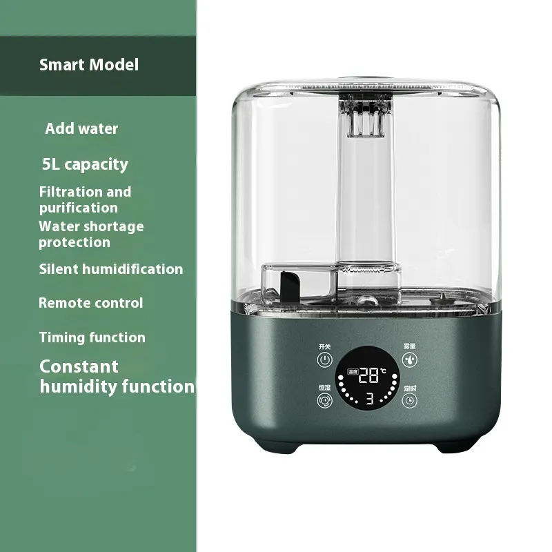 Large Capacity Intelligent Humidifier For Home Use - Green