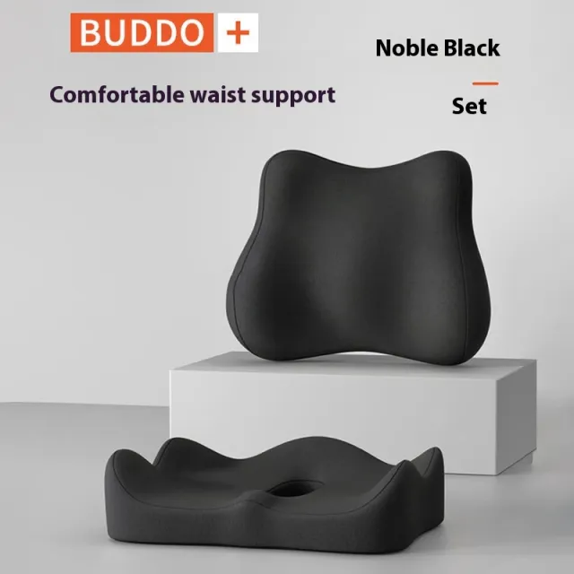 Waist Rest Seat Cushions Office Long Sitting Tail Vertebra Decompression Mysterious Black - Shop at LoveMi