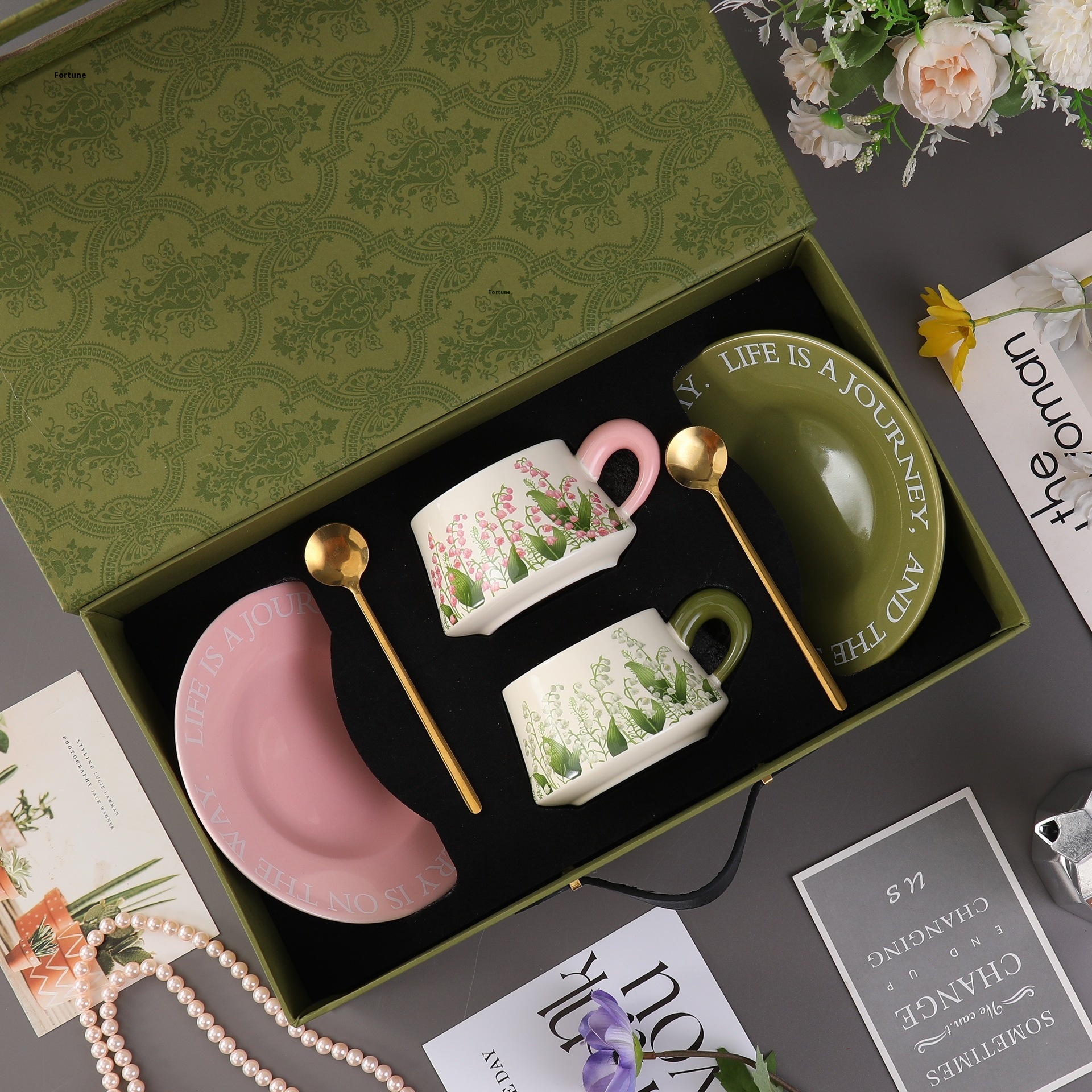 Coffee Cup Ceramic Cup Saucer Set