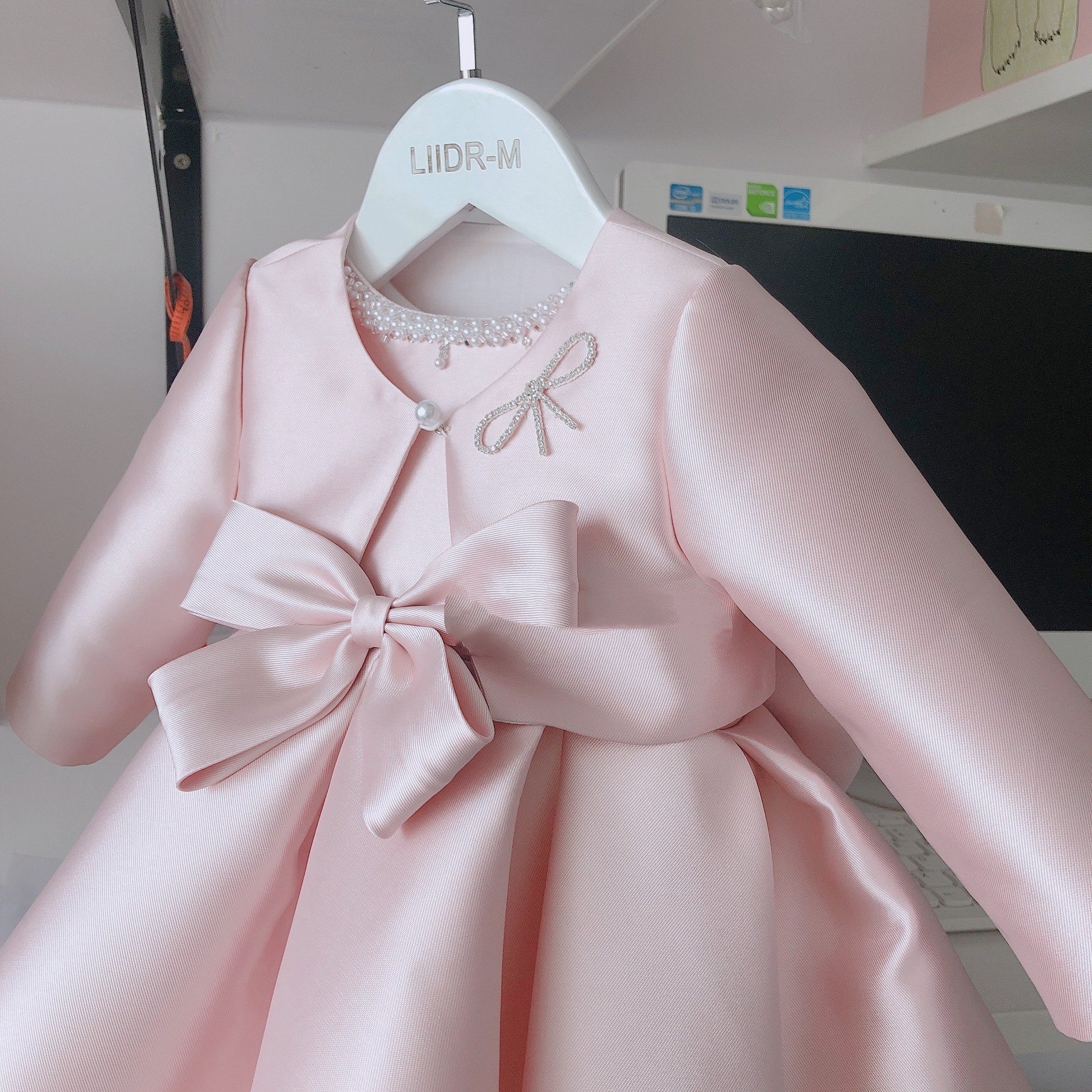 Birthday Textured Dress Holiday Costume Princess Dress - Image 4