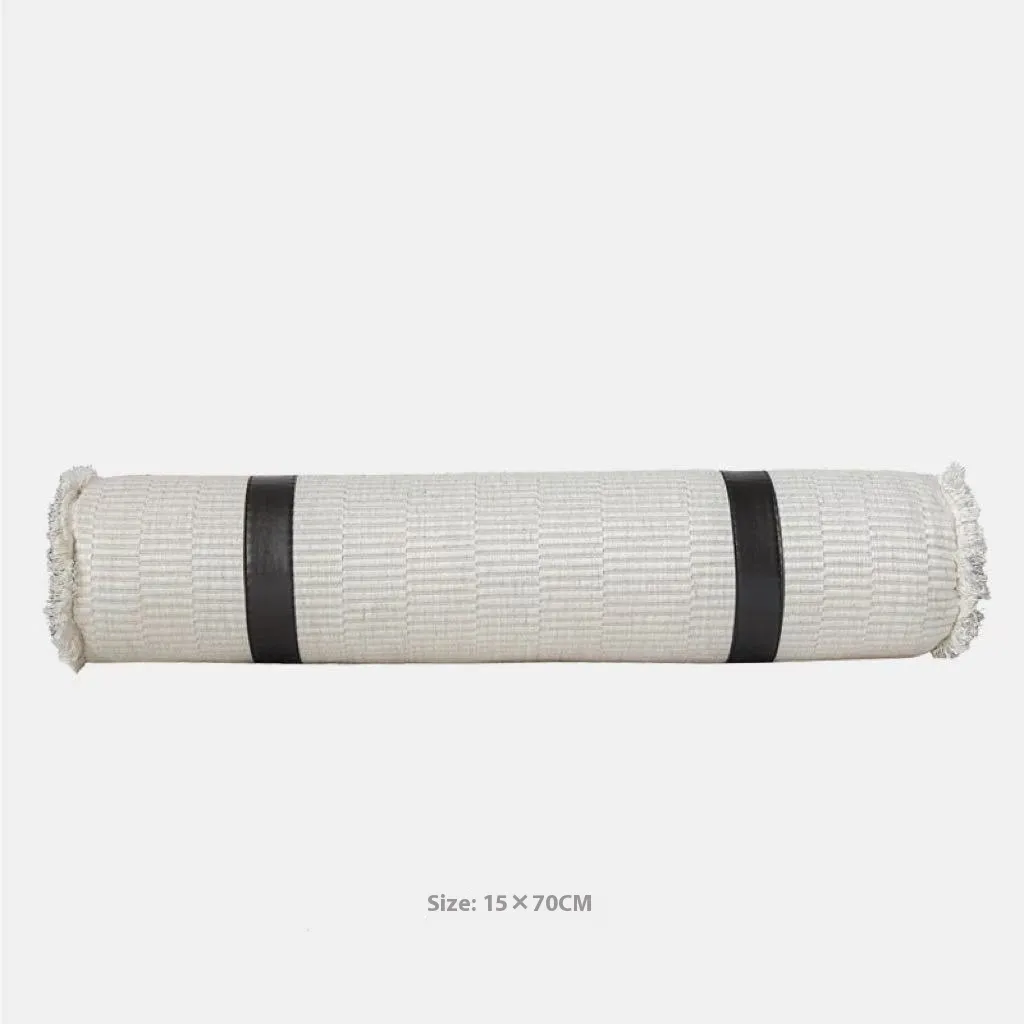 Modern Minimalist Bed Runner Nap Blanket - Round Pillow