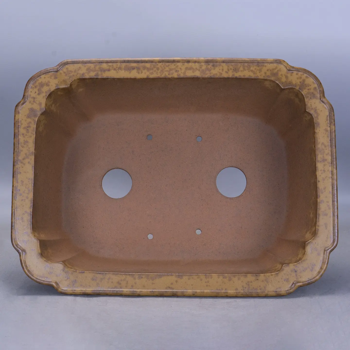 Purple Sand Hand-changed Double Pumping Angle Rectangular Segment Mud Flowerpot