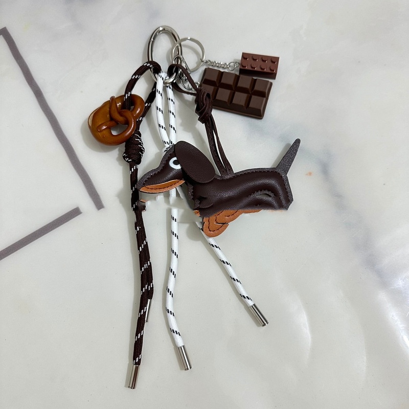 Alkaline Bread Braided Rope Keychain Pendant