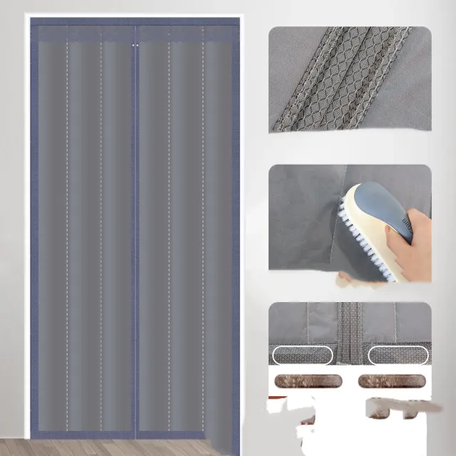 Full Seam Long Magnetic Strip Cotton Door Curtain Keep Warm Household Windshield Coffee - Shop at LoveMi