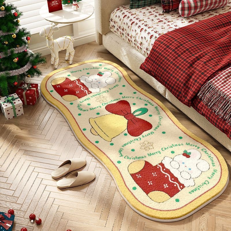 Christmas Series Cashmere Carpet Decoration White Rabbit Bell - Shop at LoveMi