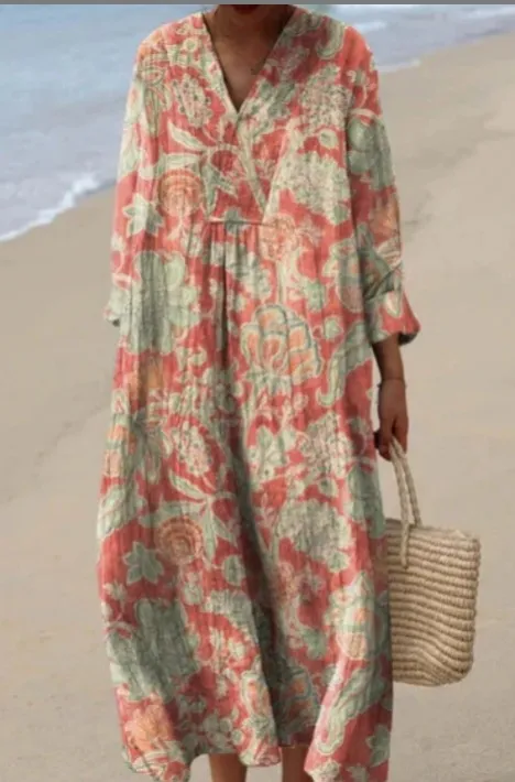 Long Sleeve Shirt Dress Women's Casual Floral 3D Printing F68Yket3Px3Xj0 - Shop at LoveMi