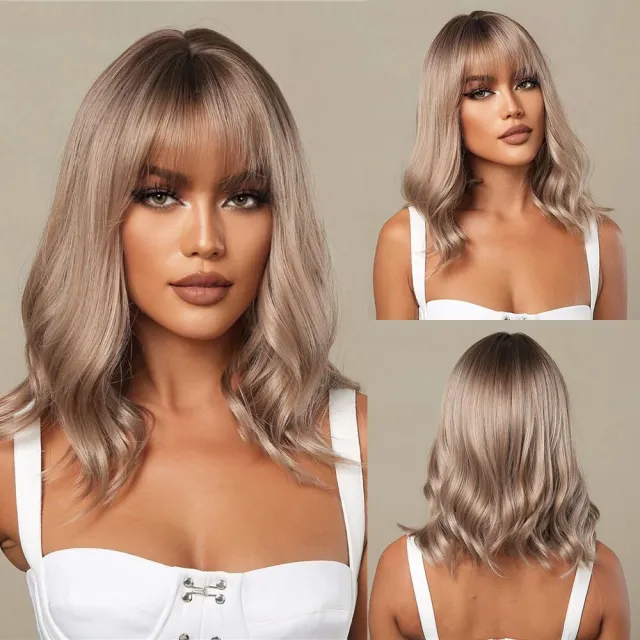 Wig Full head Wig Bangs Short Curly Hair Lc10061 - Shop at LoveMi