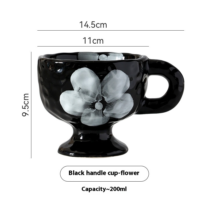 Personalized Simple Ceramic Creative Mug Hand pinching Irregular C1 - Shop at LoveMi