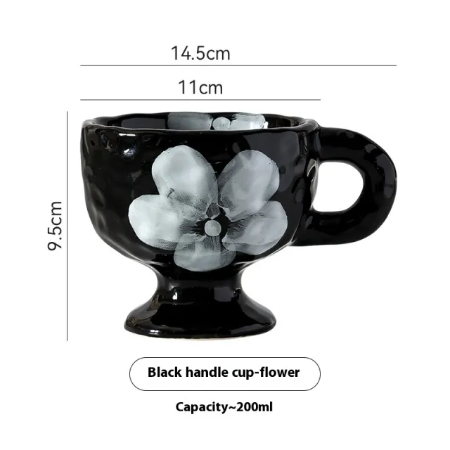Personalized Simple Ceramic Creative Mug Hand pinching Irregular C1 - Shop at LoveMi