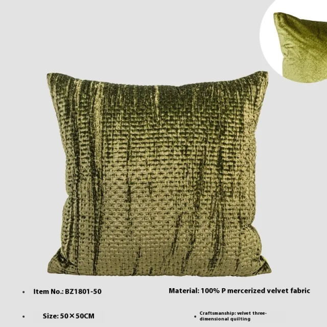 Antique Style Modern Light Luxury Texture Quilted Cushion Pillow Pillowcase - Shop at LoveMi