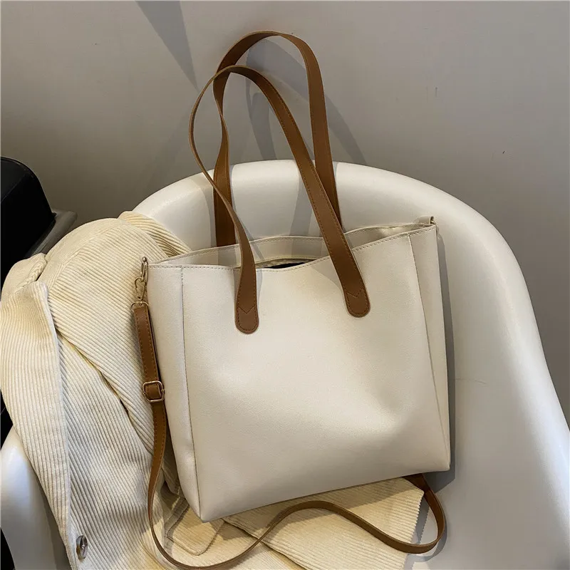 Single Shoulder Crossbody Bag For College Students Attending Classes - White