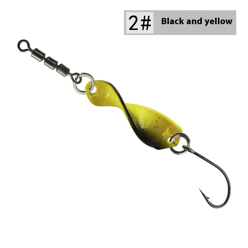 Lure High Speed Swivel Spiral Tossing Rotating Bright Metal Lure