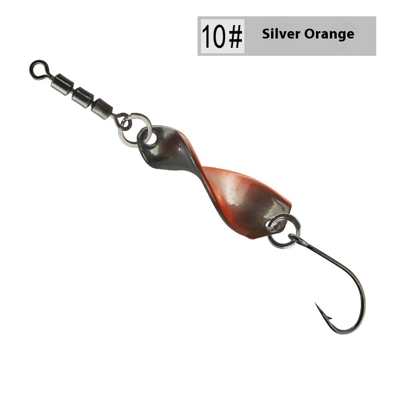 Lure High Speed Swivel Spiral Tossing Rotating Bright Metal Lure