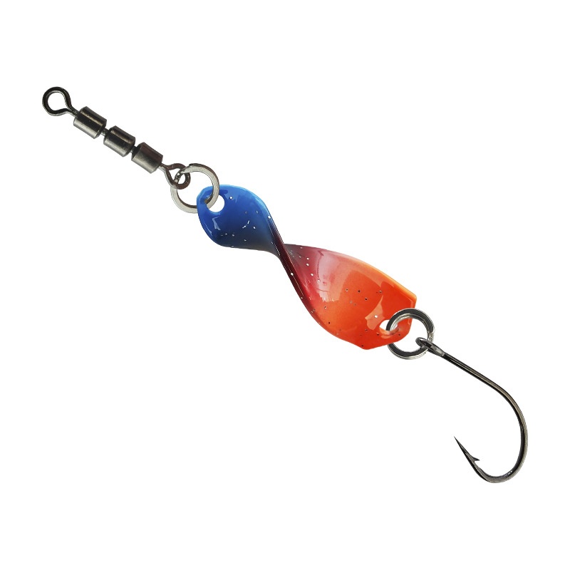 Lure High Speed Swivel Spiral Tossing Rotating Bright Metal Lure