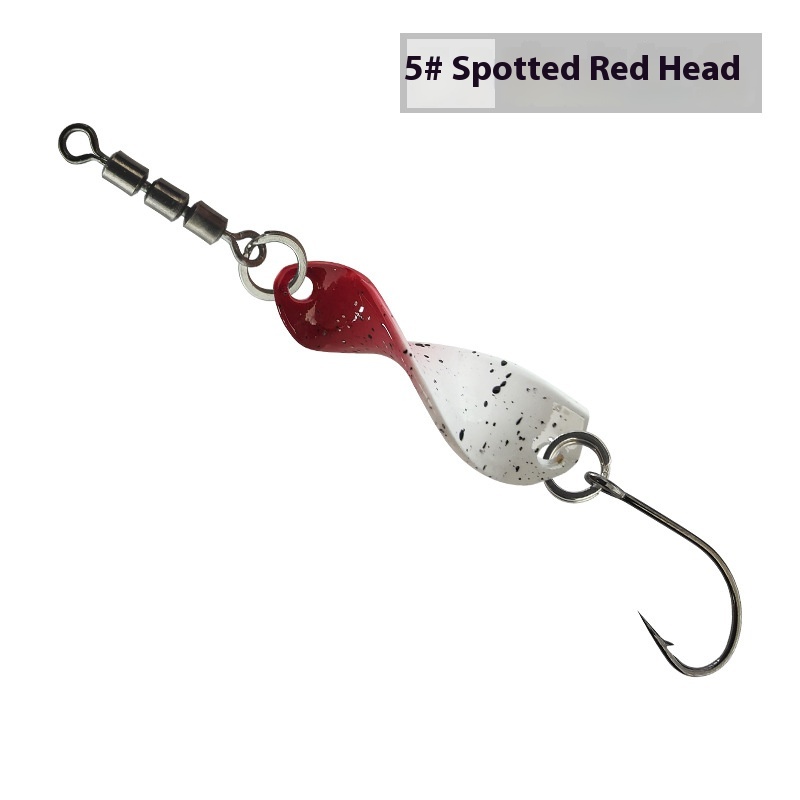 Lure High Speed Swivel Spiral Tossing Rotating Bright Metal Lure